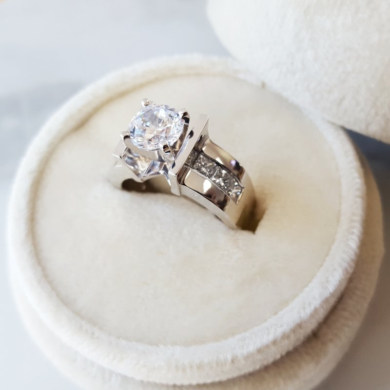 Sami Fine Jewelry Modern Channel Engagement Ring
