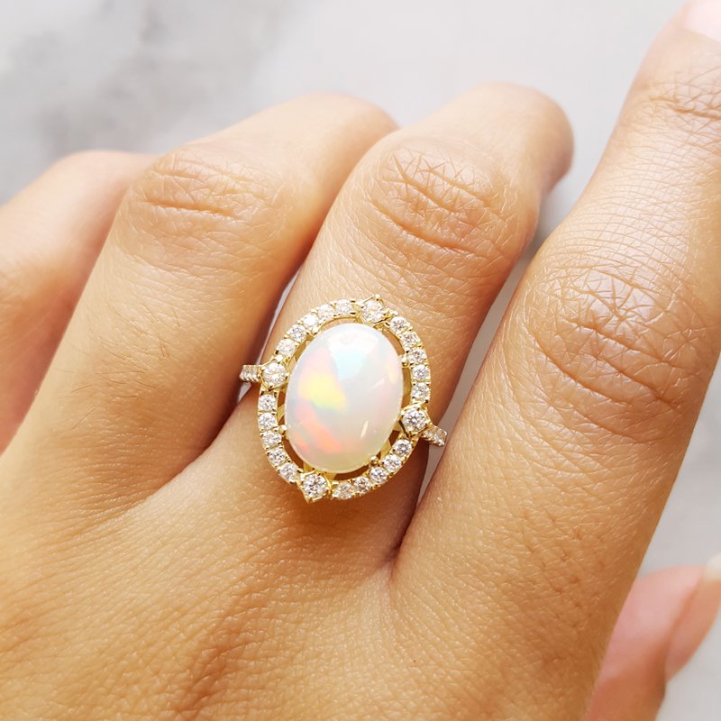 Sami Fine Jewelry Celestial Opal Ring