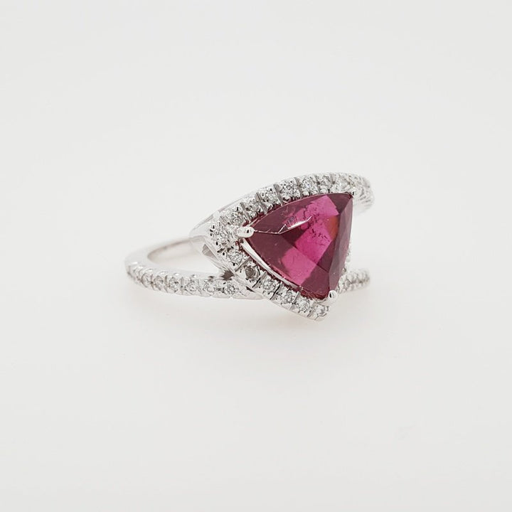 Luxury by Rene Hernandez Modern Rubellite Ring