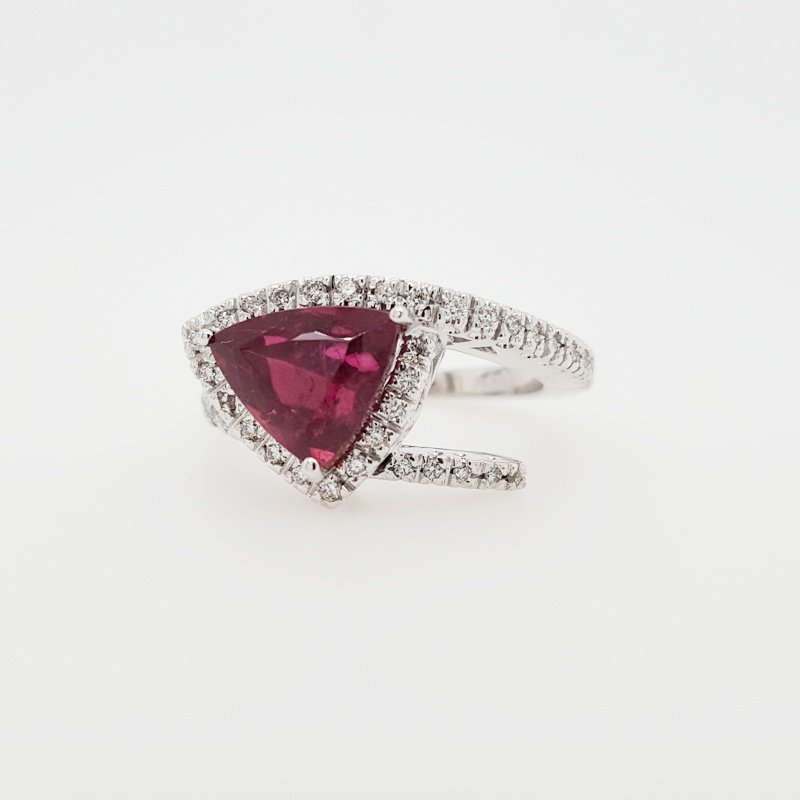 Luxury by Rene Hernandez Modern Rubellite Ring