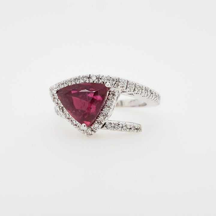 Luxury by Rene Hernandez Modern Rubellite Ring