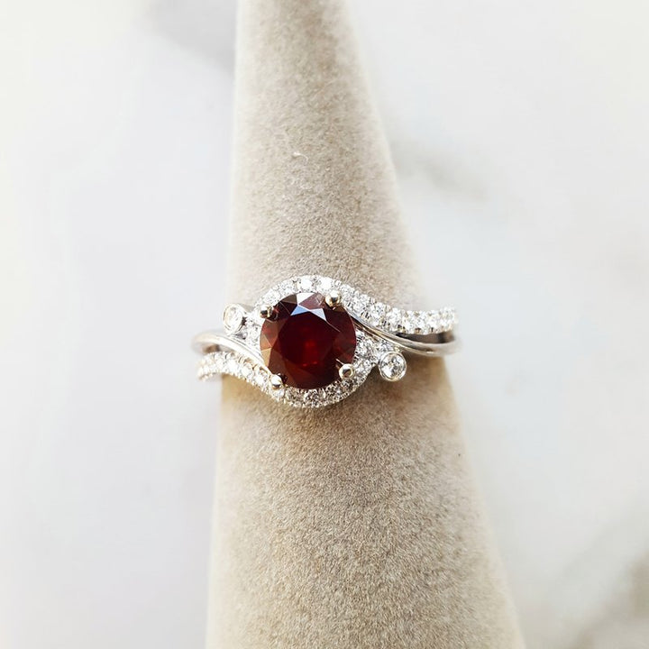 Arizona Anthill Garnet Gold Jewelry Garnet Swirl Ring