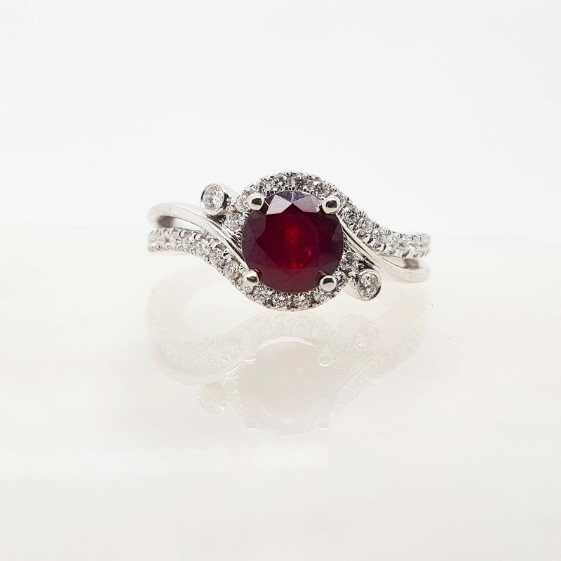 Arizona Anthill Garnet Gold Jewelry Garnet Swirl Ring