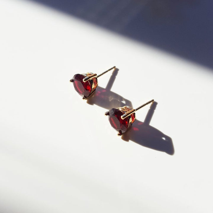 Arizona Anthill Garnet Gold Jewelry Essential 3ct Studs