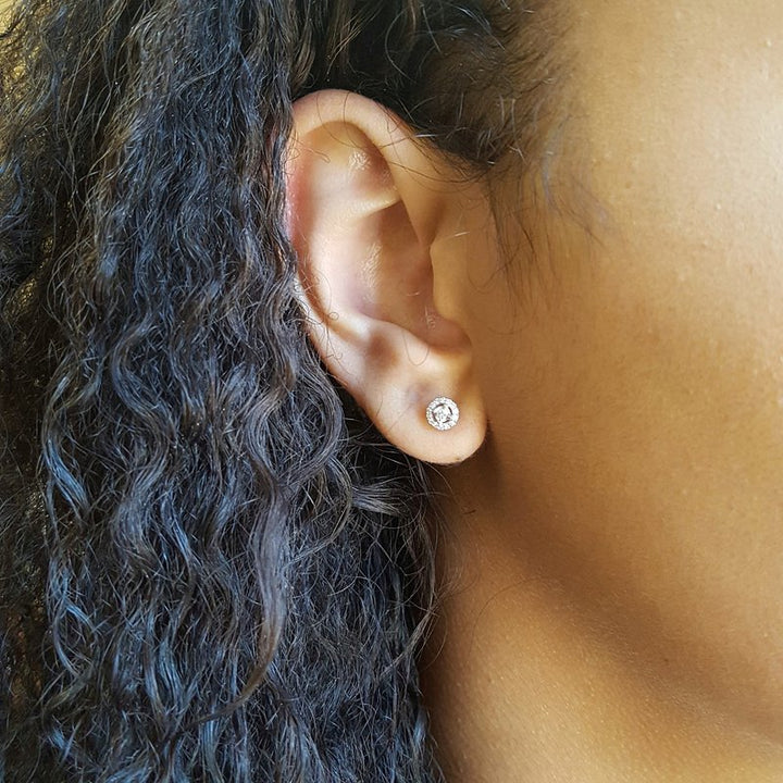 Sami Fine Jewelry True Reflections Halo Studs