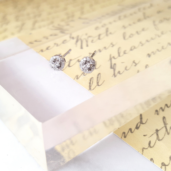 Sami Fine Jewelry True Reflections Halo Studs 151570 diamondstud