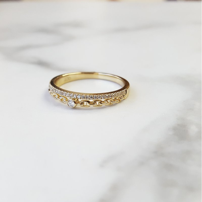 Sami Fine Jewelry Gold Stackable Ring 030880