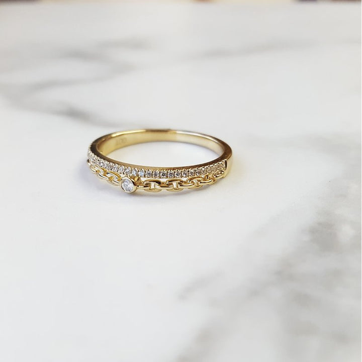 Sami Fine Jewelry Gold Stackable Ring 030880