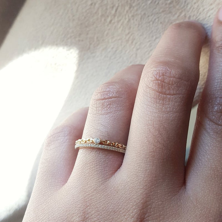 Sami Fine Jewelry Gold Stackable Ring