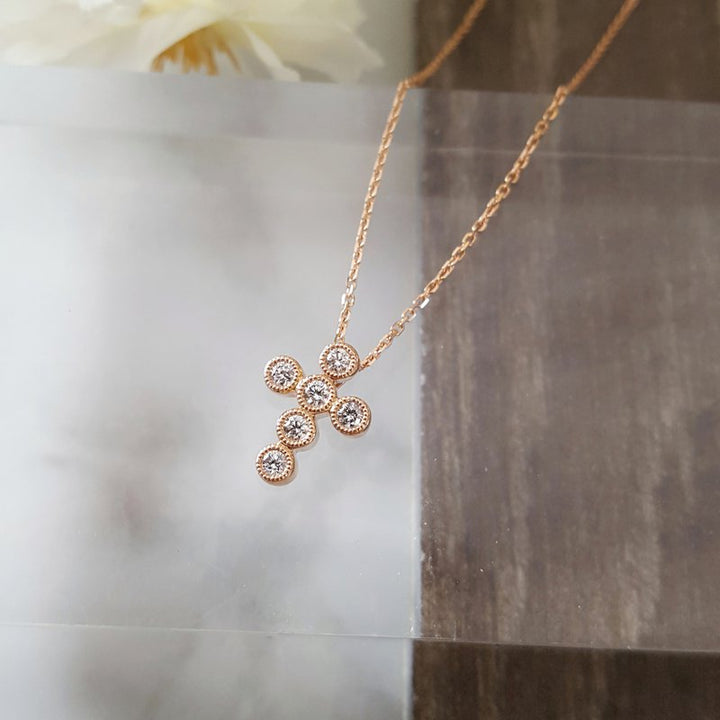 Sami Fine Jewelry Bezel Cross Necklace