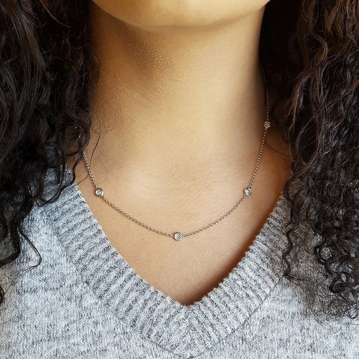 Sami Fine Jewelry Diamond By the Yard Necklace