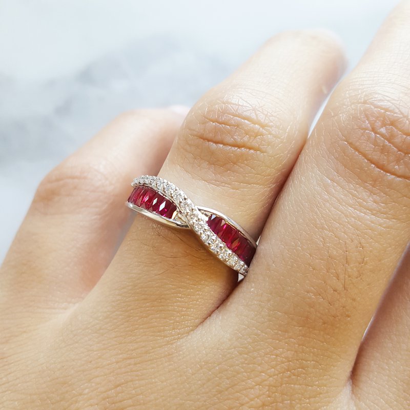 Sami Fine Jewelry Ruby DNA Ring