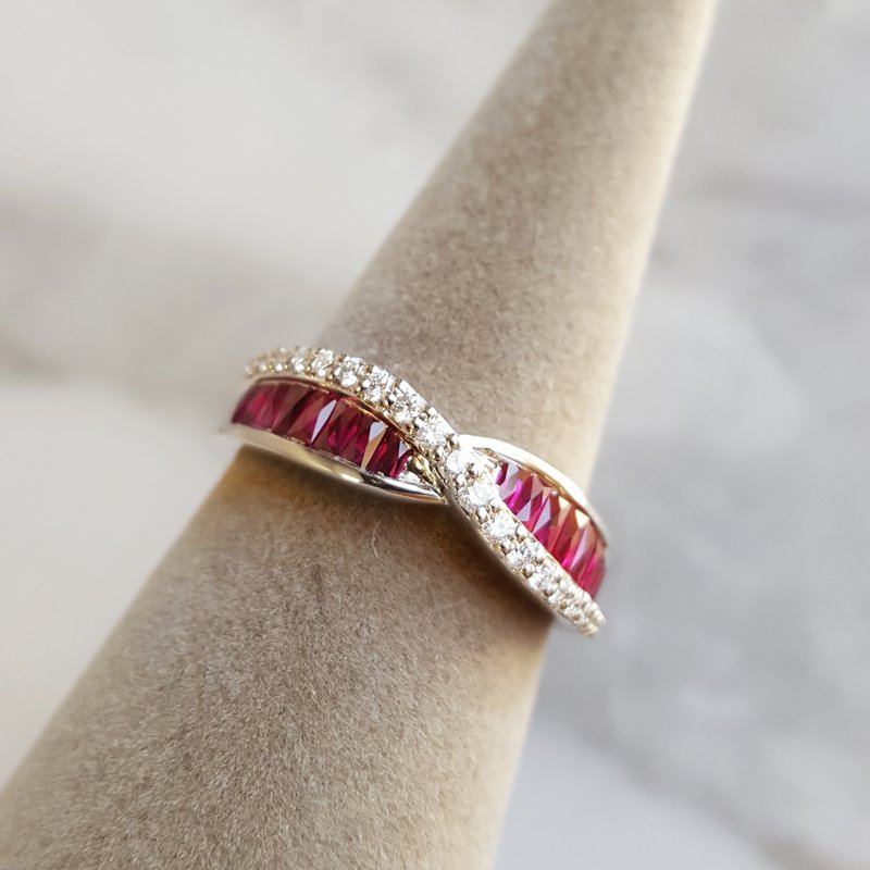 Sami Fine Jewelry Ruby DNA Ring