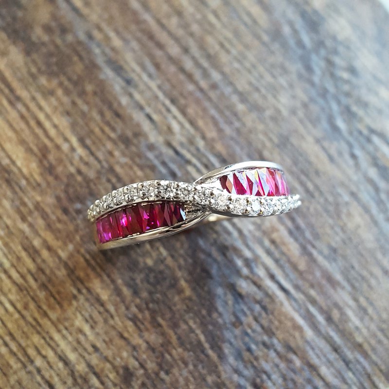 Sami Fine Jewelry Ruby DNA Ring