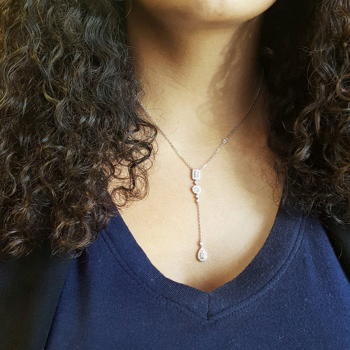 Sami Fine Jewelry Vintage Inspired Drop Necklace