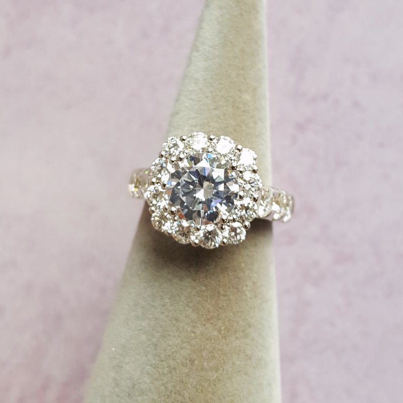 Sami Fine Jewelry Explosive Diamond Engagement Ring